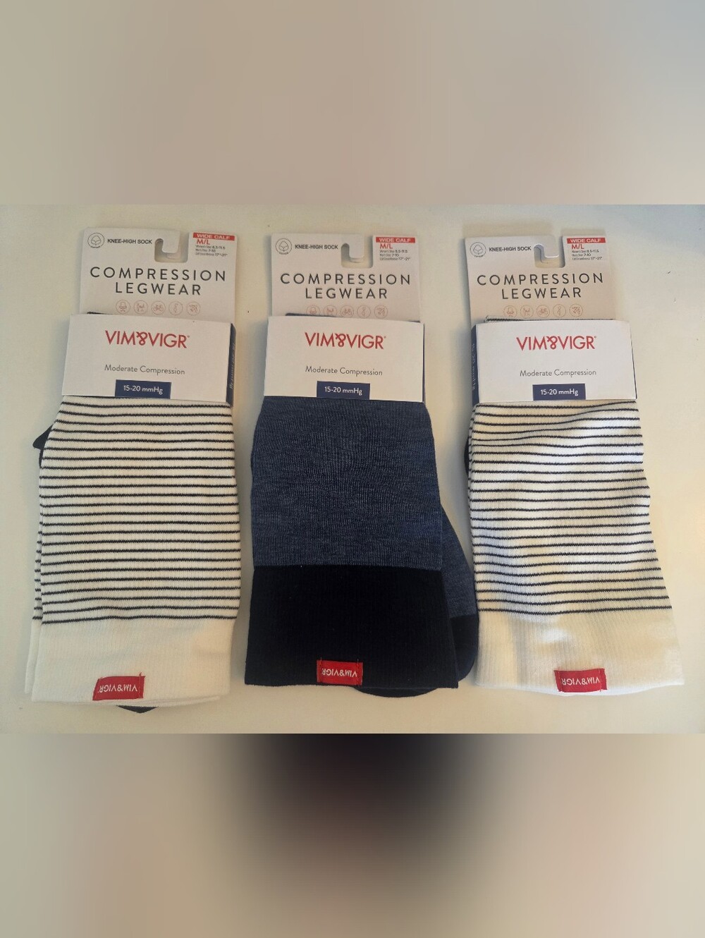 NWT Unisex Moderate Compression Knee-High Socks Bundle